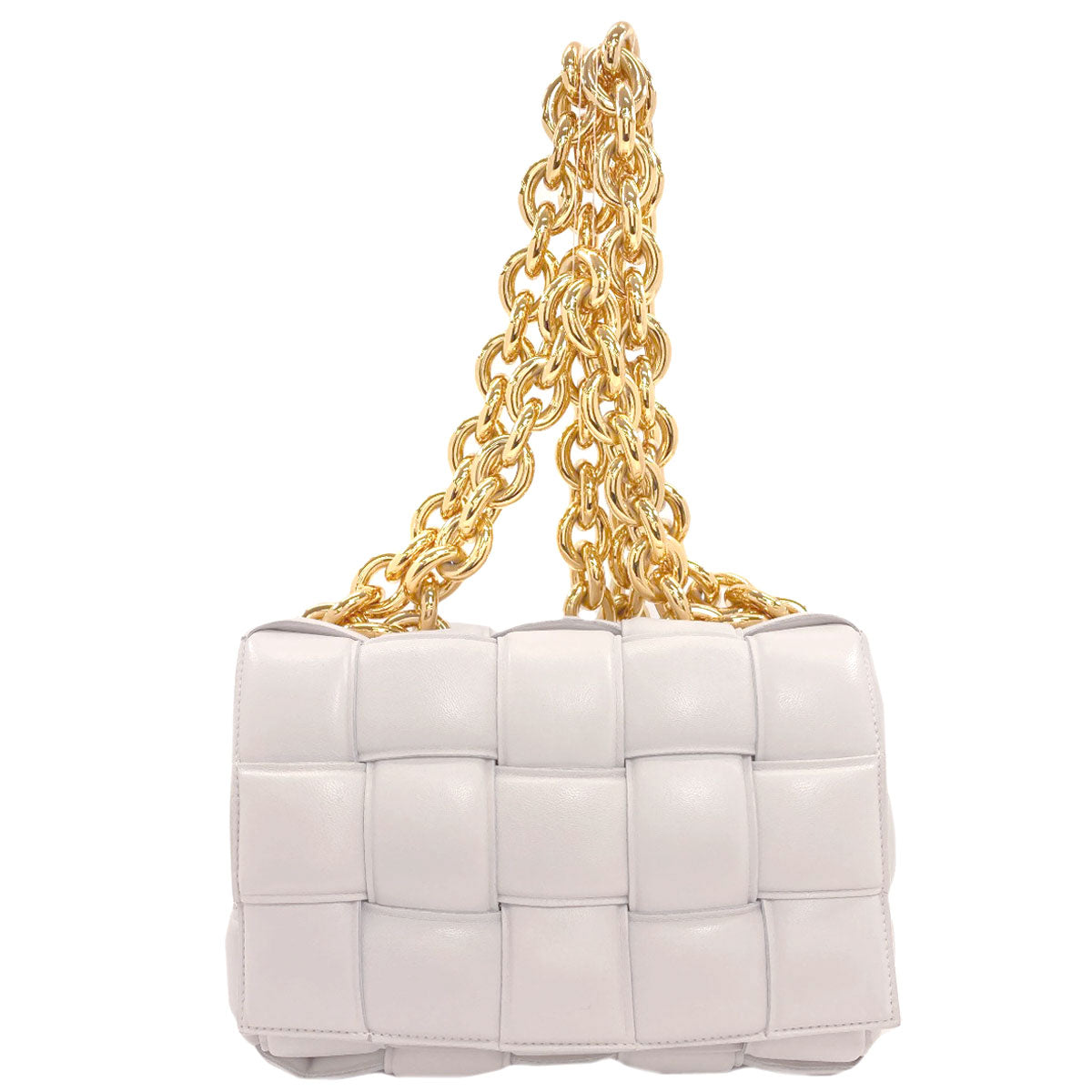 BOTTEGA VENETA Chain Cassette Maxi Intrecciato Handbag Calf Ladies [Used]