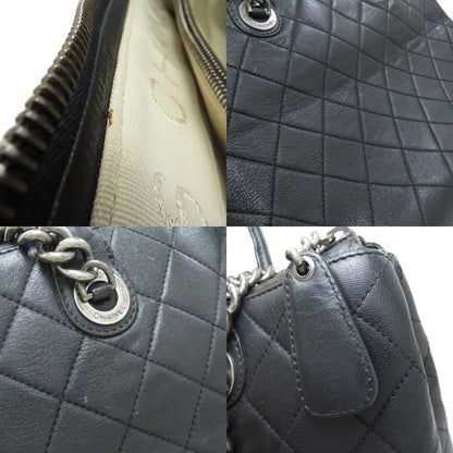 CHANEL Matelasse 2WAY SilverHardware Tote Bag Calf Ladies [Used]