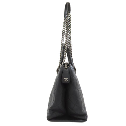 CHANEL Matelasse 2WAY SilverHardware Tote Bag Calf Ladies [Used]