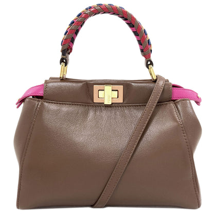 FENDI Peekaboo Mini 2WAY Handbag Leather Ladies [Used]