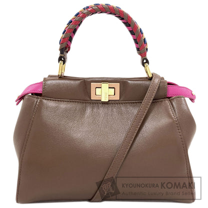 FENDI Peekaboo Mini 2WAY Handbag Leather Ladies [Used]