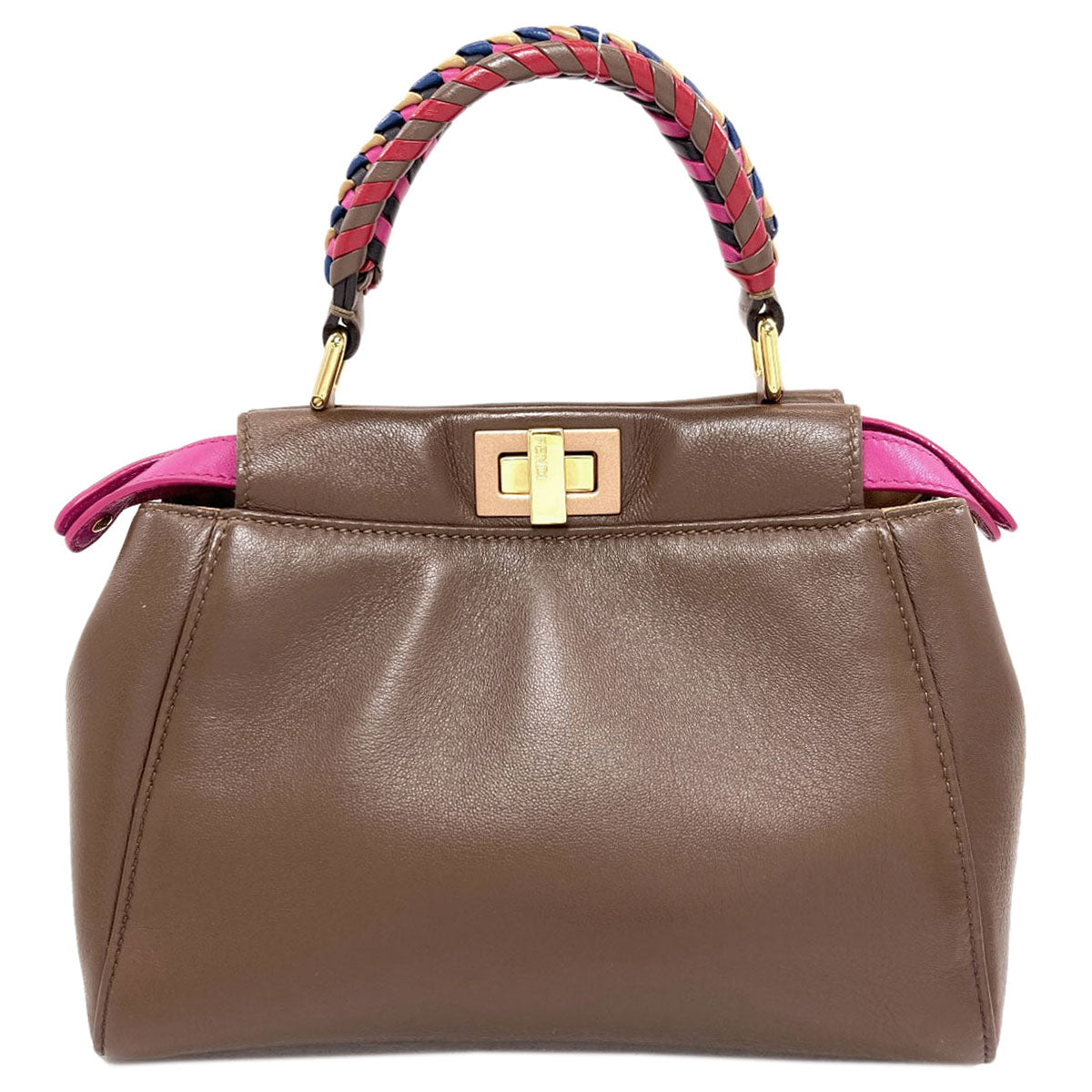 FENDI Peekaboo Mini 2WAY Handbag Leather Ladies [Used]