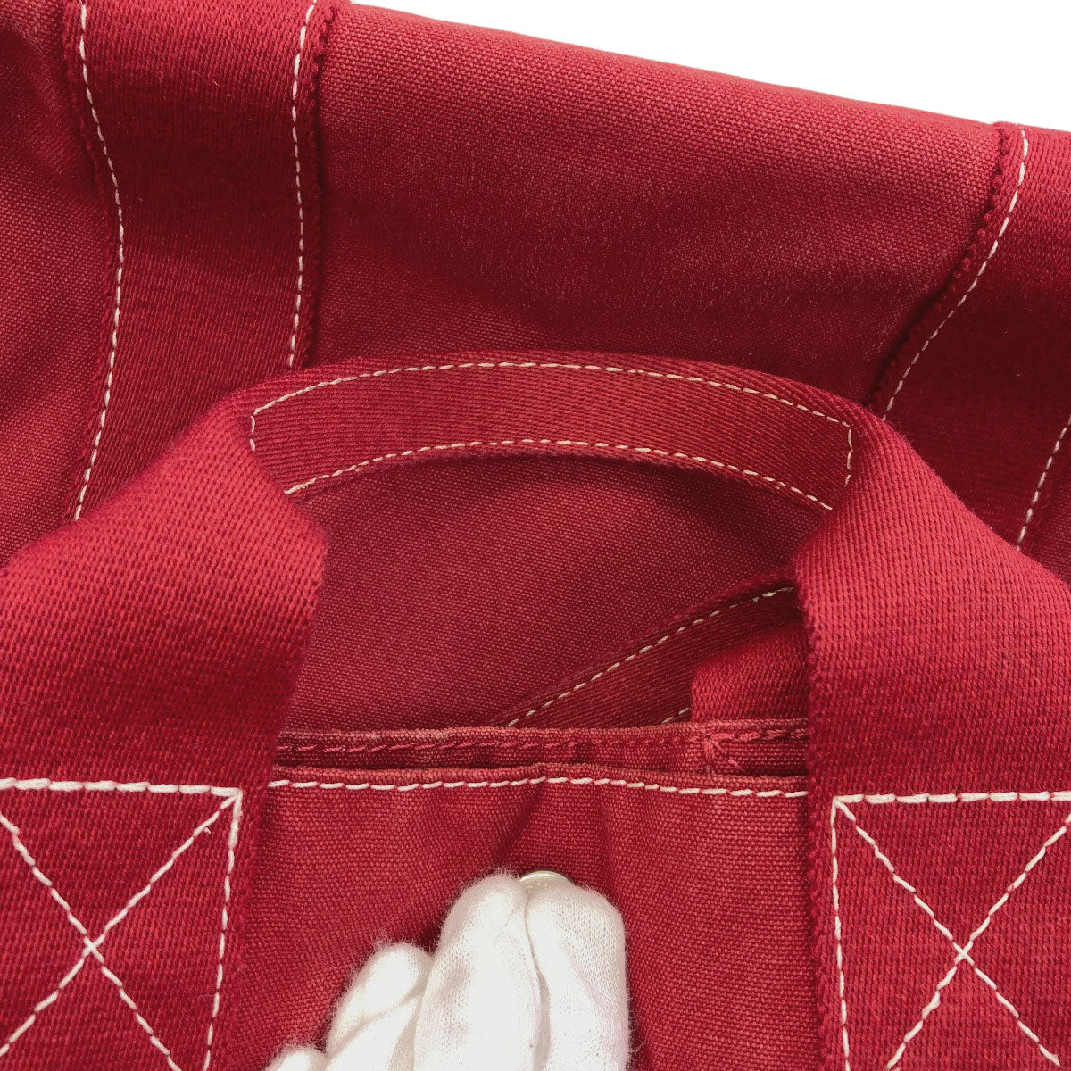 HERMES Deauville Handbag Canvas Ladies [Used]