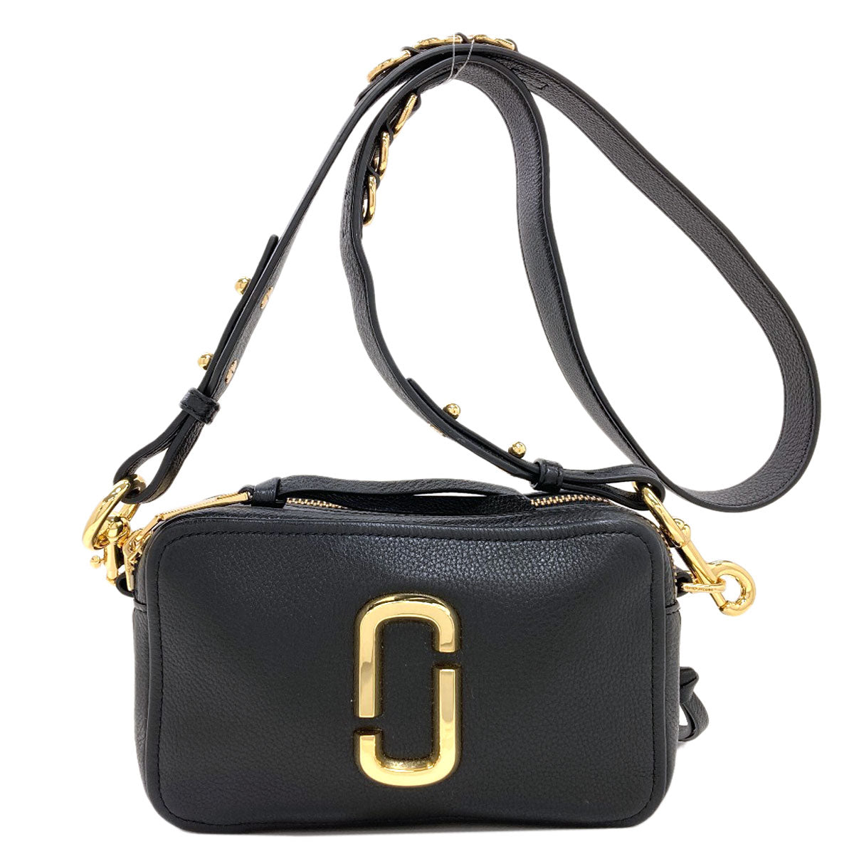 MARC JACOBS Snapshot Double J Shoulder Bag Leather Ladies [Used]