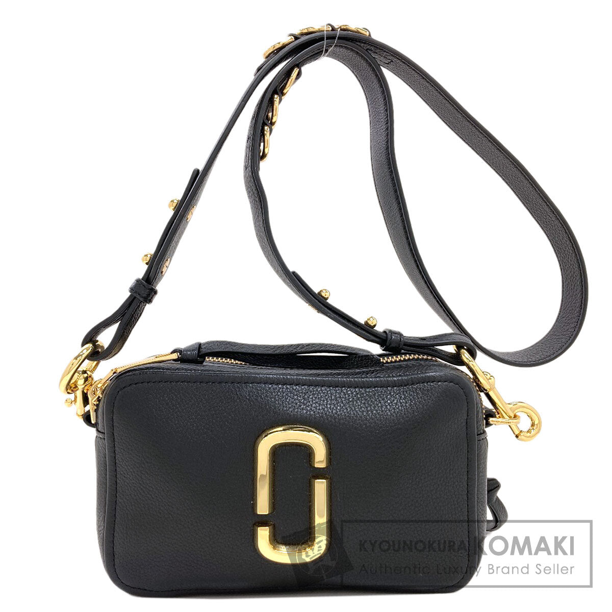 MARC JACOBS Snapshot Double J Shoulder Bag Leather Ladies [Used]