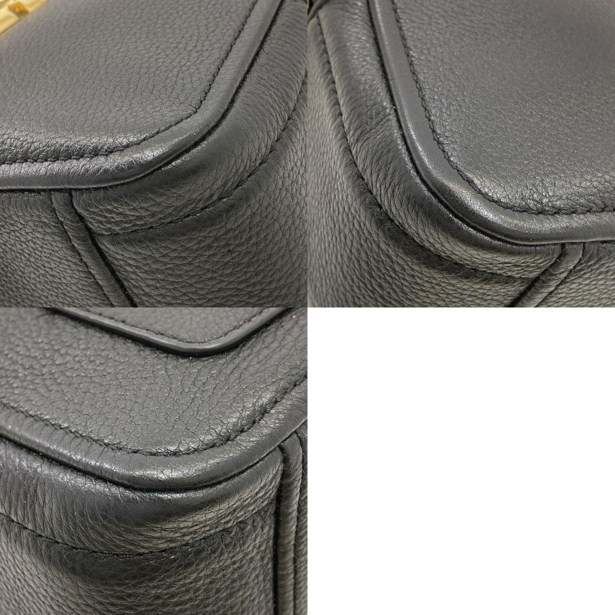 MARC JACOBS Snapshot Double J Shoulder Bag Leather Ladies [Used]