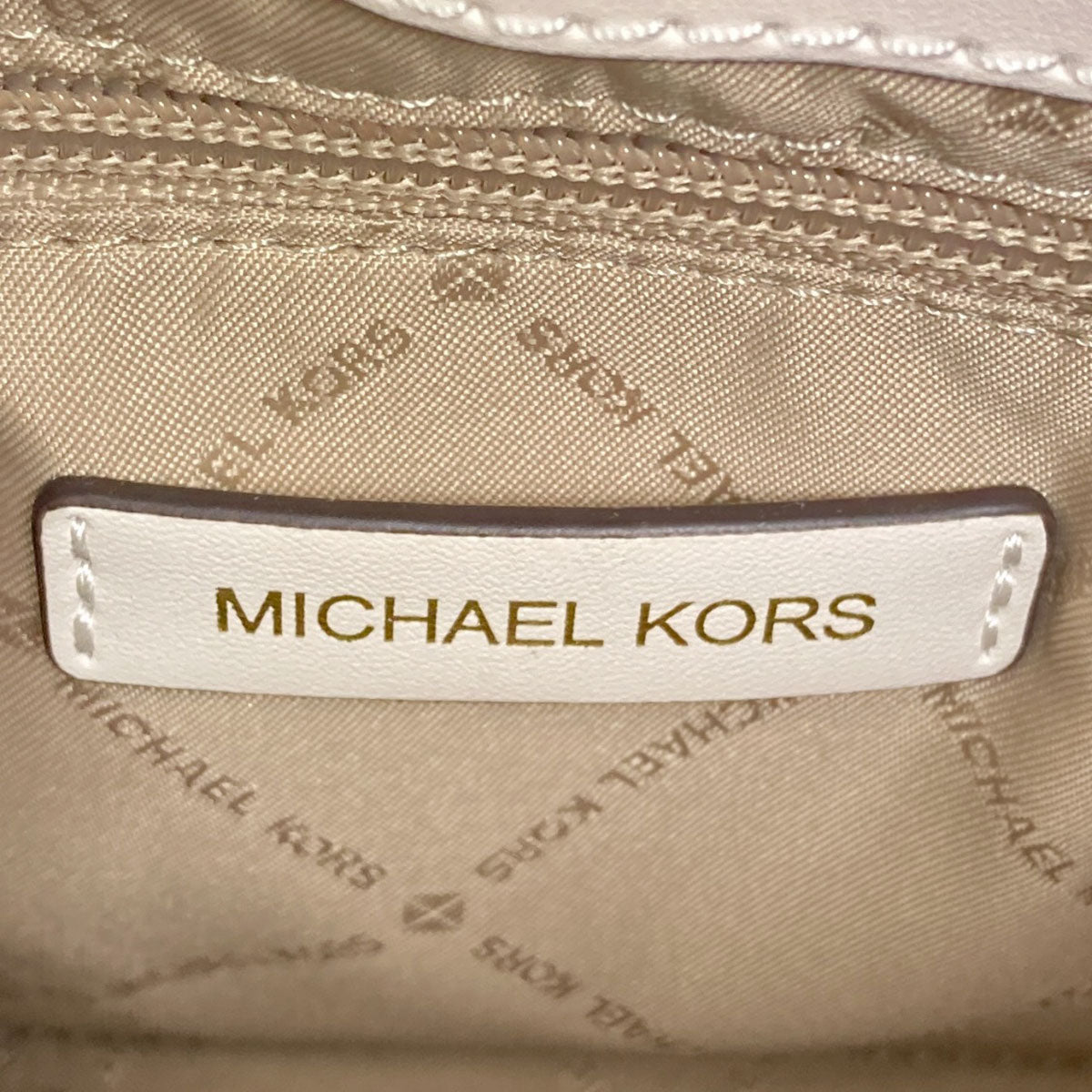Michael Kors Emilia 2WAY Handbag Leather Straw-like materialLadies [Used]