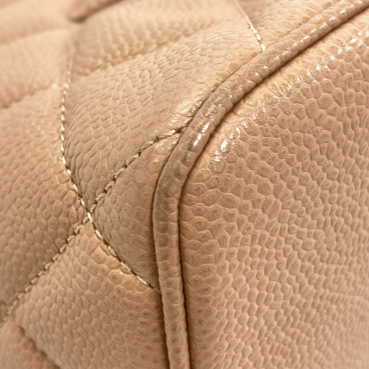 CHANEL Medallion GoldHardware Tote Bag Grained Calfskin Skin Ladies [Used]
