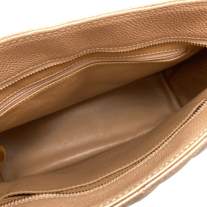 CHANEL Medallion GoldHardware Tote Bag Grained Calfskin Skin Ladies [Used]