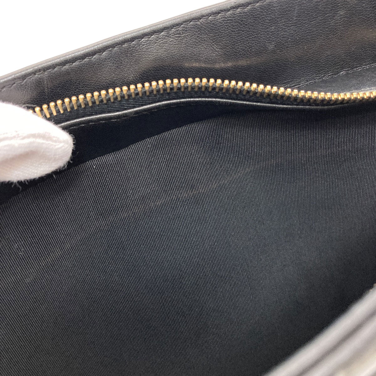 CHANEL Chocolate Bar GoldHardware Tote Bag Lambskin Ladies [Used]
