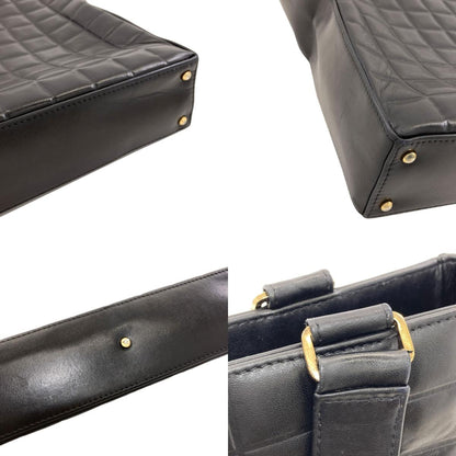 CHANEL Chocolate Bar GoldHardware Tote Bag Lambskin Ladies [Used]