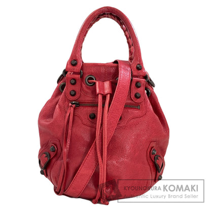 BALENCIAGA 246438 Classic mini pompon Handbag Calf Ladies [Used]