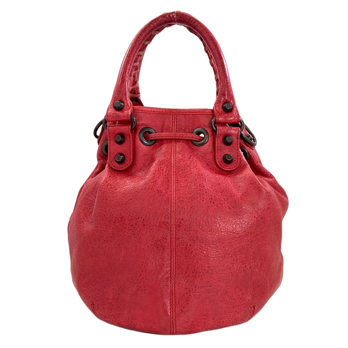 BALENCIAGA 246438 Classic mini pompon Handbag Calf Ladies [Used]
