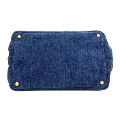 PRADA B2642B Canapa Tote Bag Denim Ladies [Used]