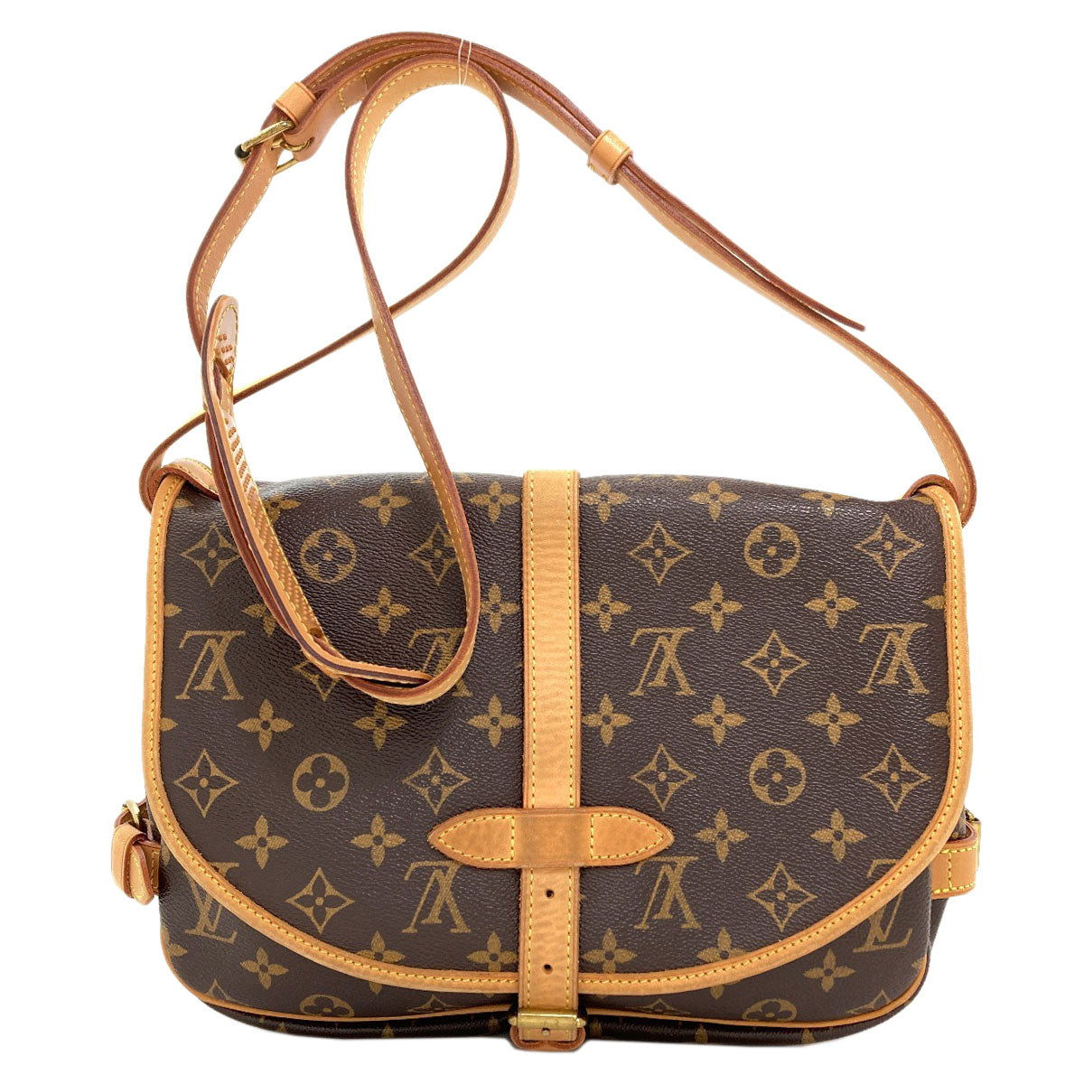 LOUIS VUITTON M40710 Saumur MM Shoulder Bag Monogram canvas Ladies [Used]
