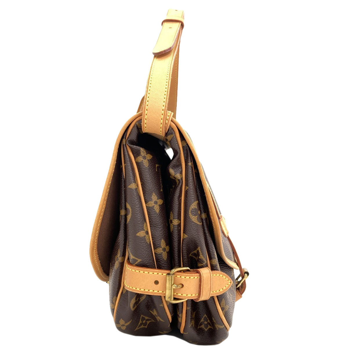 LOUIS VUITTON M40710 Saumur MM Shoulder Bag Monogram canvas Ladies [Used]
