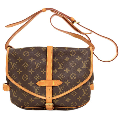 LOUIS VUITTON M40710 Saumur MM Shoulder Bag Monogram canvas Ladies [Used]