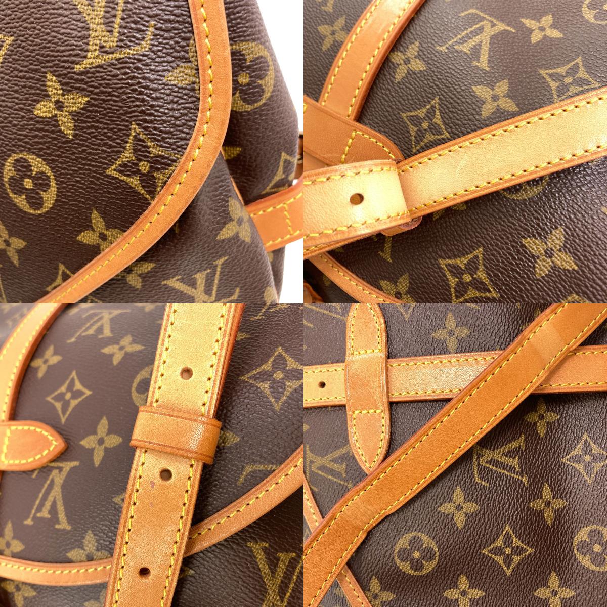 LOUIS VUITTON M40710 Saumur MM Shoulder Bag Monogram canvas Ladies [Used]