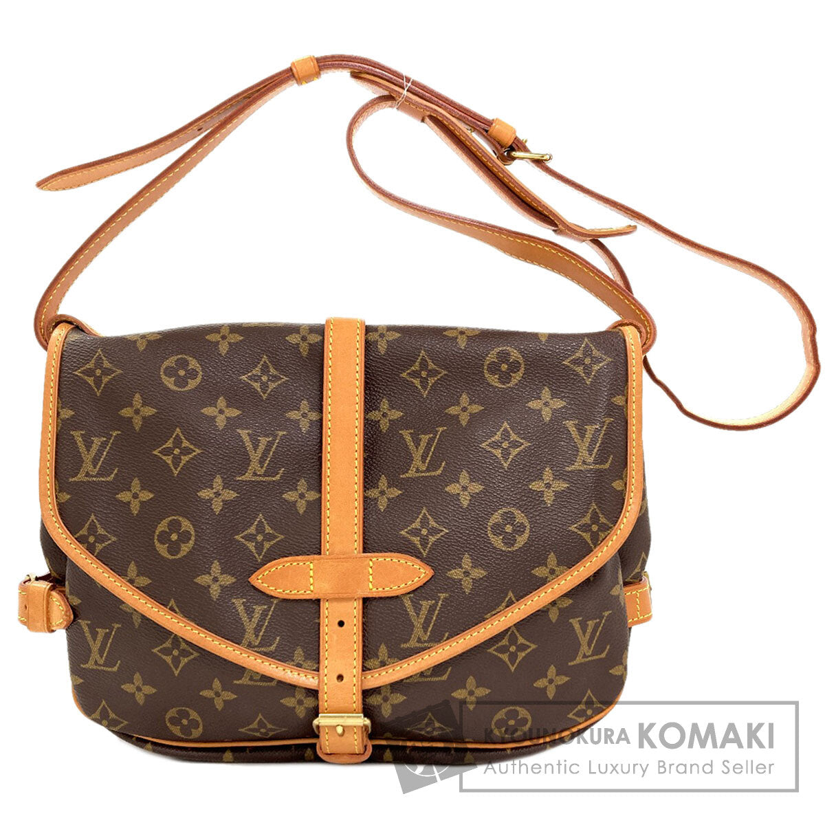 LOUIS VUITTON M40710 Saumur MM Shoulder Bag Monogram canvas Ladies [Used]