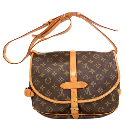 LOUIS VUITTON M40710 Saumur MM Shoulder Bag Monogram canvas Ladies [Used]