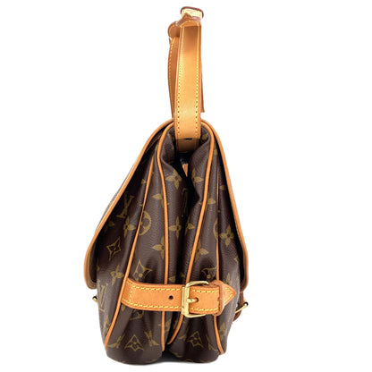 LOUIS VUITTON M40710 Saumur MM Shoulder Bag Monogram canvas Ladies [Used]