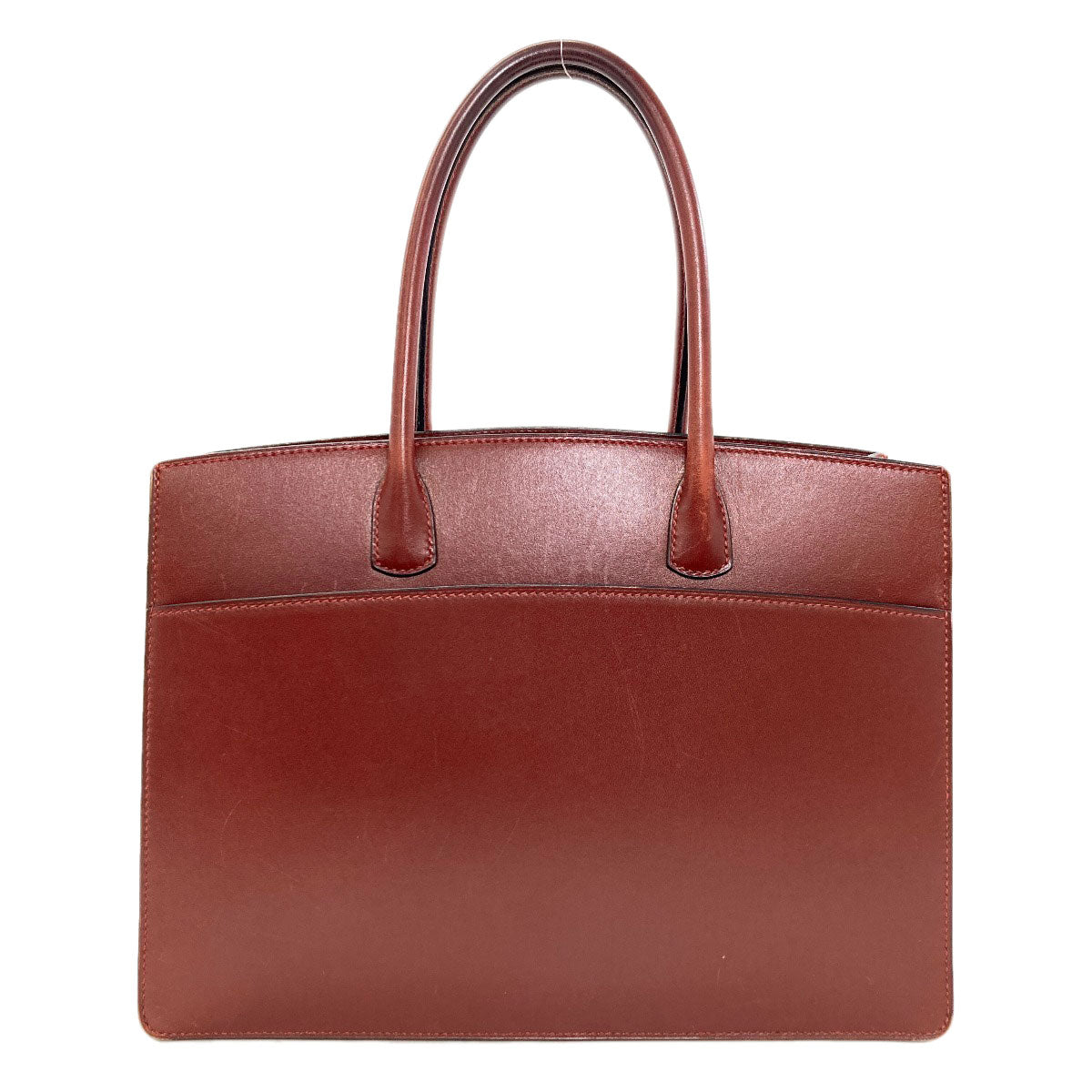 HERMES Whitebus GoldHardware Tote Bag Box calf Ladies [Used]