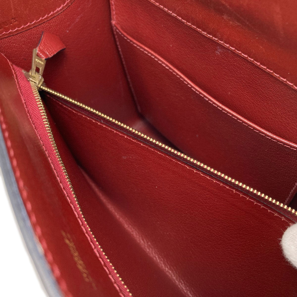 HERMES Whitebus GoldHardware Tote Bag Box calf Ladies [Used]