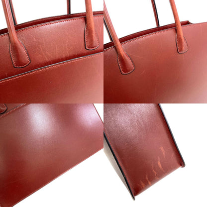 HERMES Whitebus GoldHardware Tote Bag Box calf Ladies [Used]