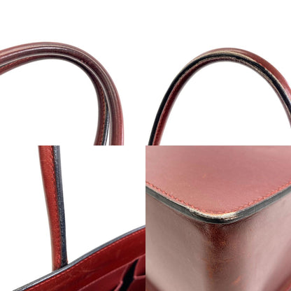 HERMES Whitebus GoldHardware Tote Bag Box calf Ladies [Used]