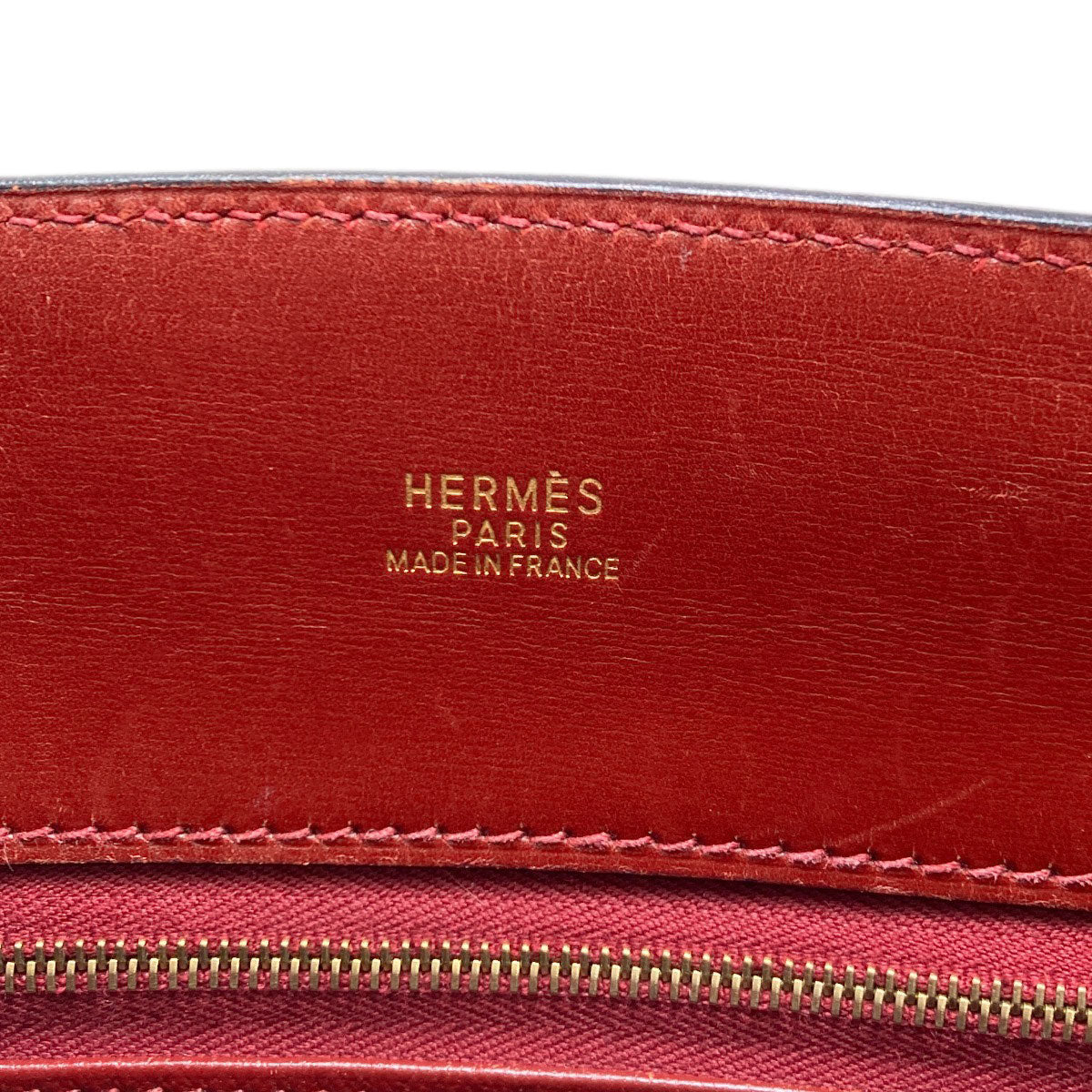 HERMES Whitebus GoldHardware Tote Bag Box calf Ladies [Used]