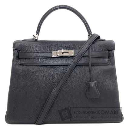 HERMES Kelly 32 inner stitch SilverHardware Handbag Taurillon Clemence Ladies [Used]