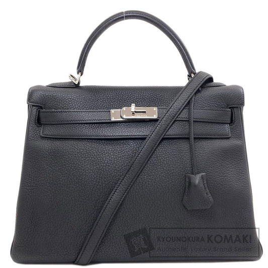 HERMES Kelly 32 inner stitch SilverHardware Handbag Taurillon Clemence Ladies [Used]