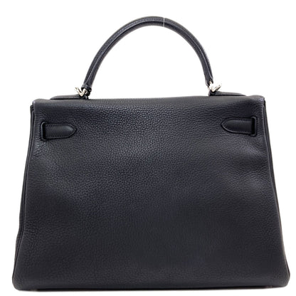 HERMES Kelly 32 inner stitch SilverHardware Handbag Taurillon Clemence Ladies [Used]