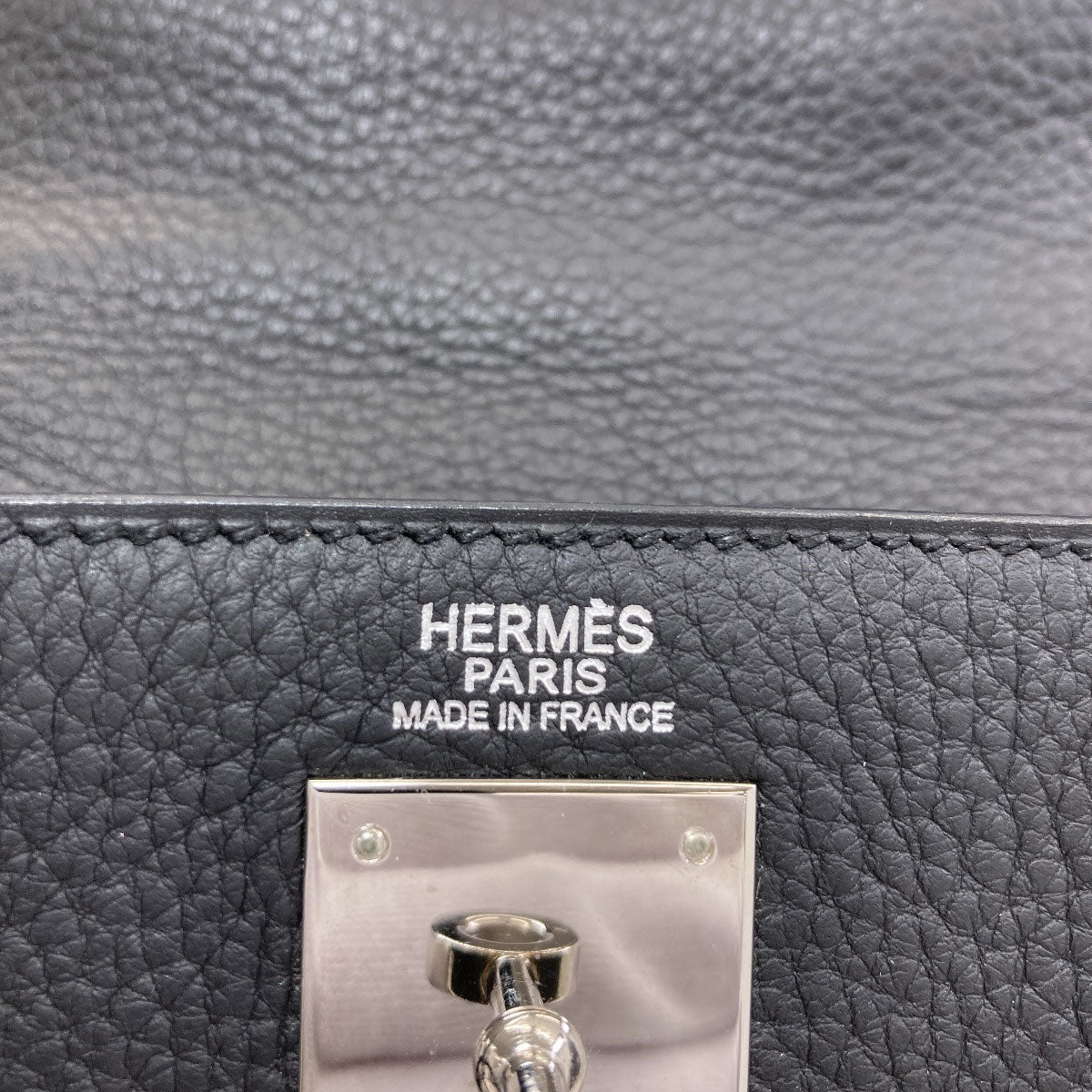 HERMES Kelly 32 inner stitch SilverHardware Handbag Taurillon Clemence Ladies [Used]