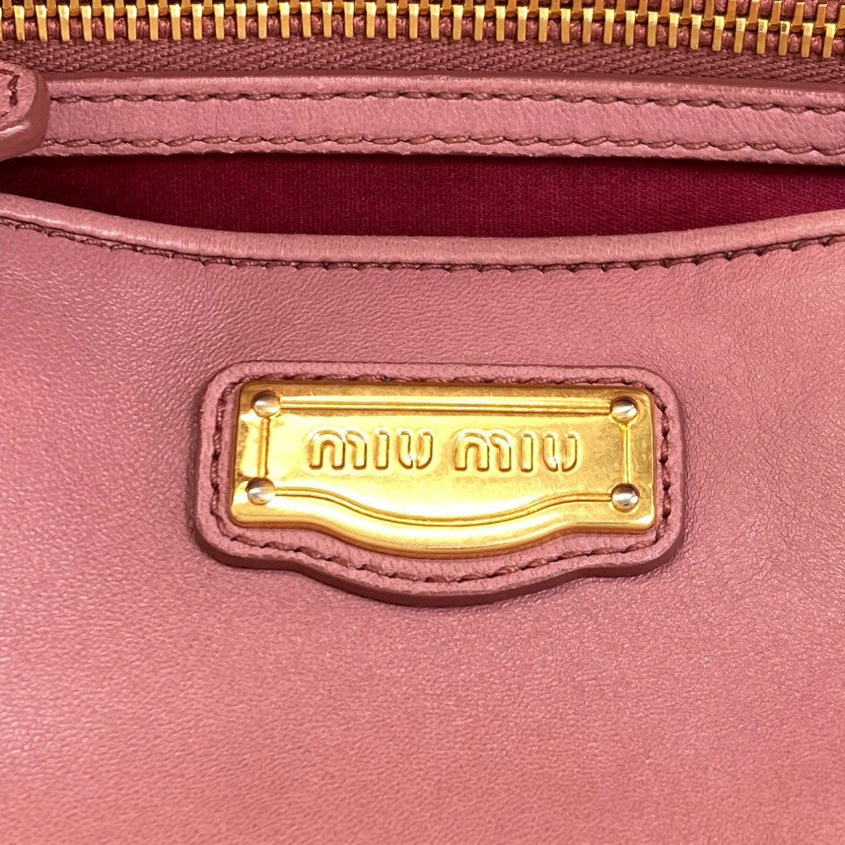 MIUMIU Materasse 2WAY Handbag Calf Ladies [Used]