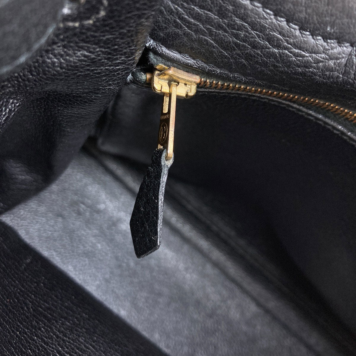 HERMES Kelly 32 inner stitch GoldHardware Handbag Taurillon Clemence Ladies [Used]
