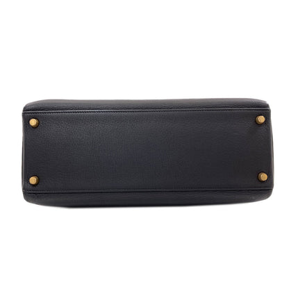 HERMES Kelly 32 inner stitch GoldHardware Handbag Taurillon Clemence Ladies [Used]