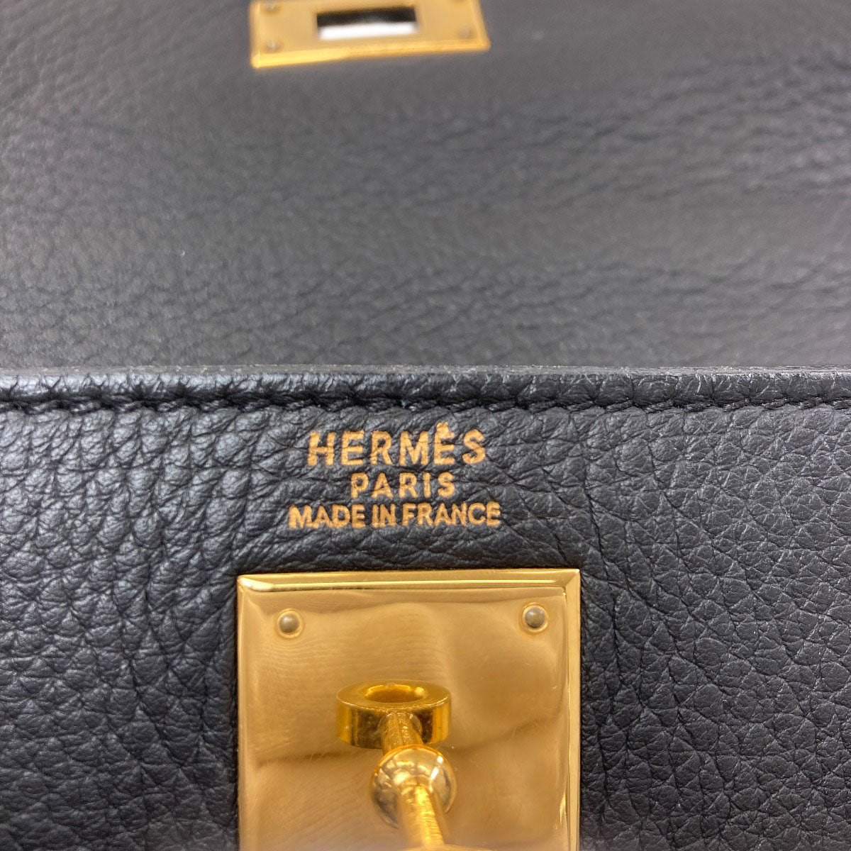 HERMES Kelly 32 inner stitch GoldHardware Handbag Taurillon Clemence Ladies [Used]