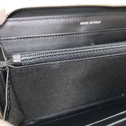 CHANEL Camellia COCO Mark SilverHardware Long wallet (with coin pocket) Calf Ladies [Used]