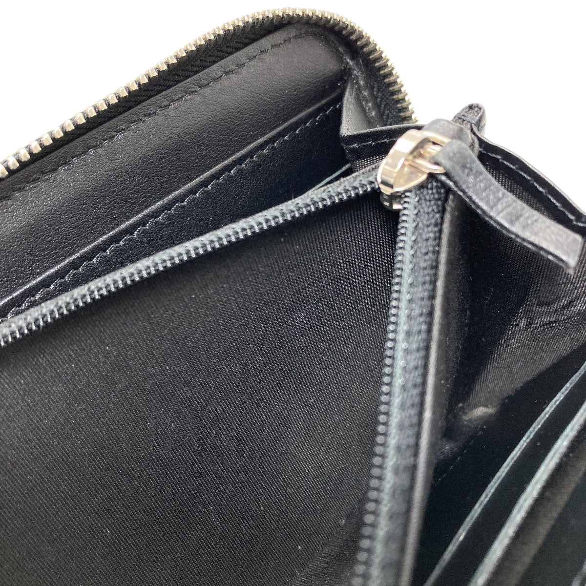 CHANEL Camellia COCO Mark SilverHardware Long wallet (with coin pocket) Calf Ladies [Used]