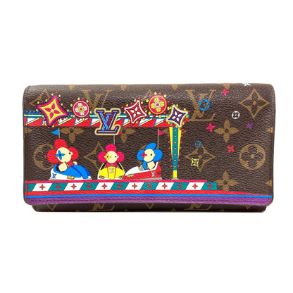 LOUIS VUITTON M69747 Portefeiulle・Sarah NM Vivienne Long wallet (with coin pocket) Monogram canvas Ladies [Used]