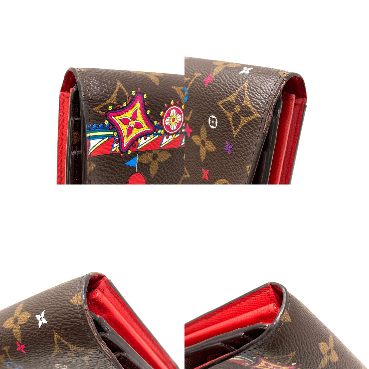LOUIS VUITTON M69747 Portefeiulle・Sarah NM Vivienne Long wallet (with coin pocket) Monogram canvas Ladies [Used]