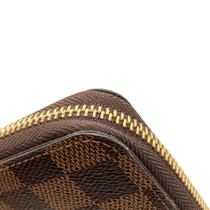 LOUIS VUITTON N60028 Zippy Compact Long wallet (with coin pocket) Damier canvas Ladies [Used]