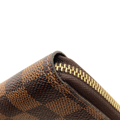 LOUIS VUITTON N60028 Zippy Compact Long wallet (with coin pocket) Damier canvas Ladies [Used]