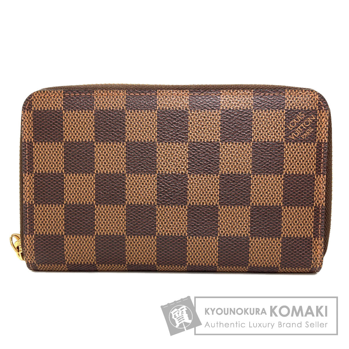LOUIS VUITTON N60028 Zippy Compact Long wallet (with coin pocket) Damier canvas Ladies [Used]