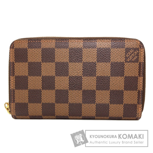 LOUIS VUITTON N60028 Zippy Compact Long wallet (with coin pocket) Damier canvas Ladies [Used]