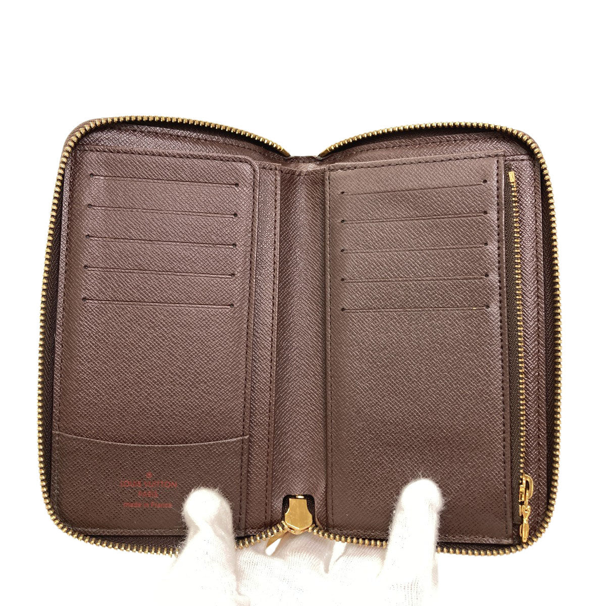LOUIS VUITTON N60028 Zippy Compact Long wallet (with coin pocket) Damier canvas Ladies [Used]