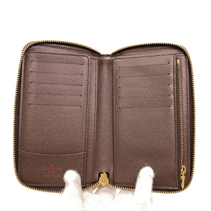 LOUIS VUITTON N60028 Zippy Compact Long wallet (with coin pocket) Damier canvas Ladies [Used]