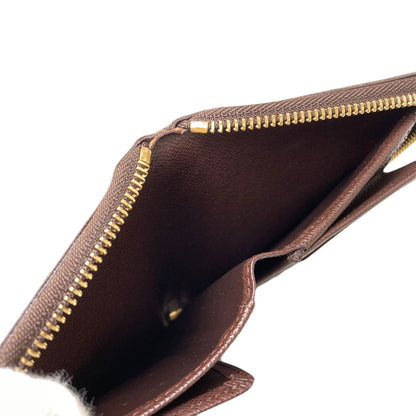 LOUIS VUITTON N60028 Zippy Compact Long wallet (with coin pocket) Damier canvas Ladies [Used]