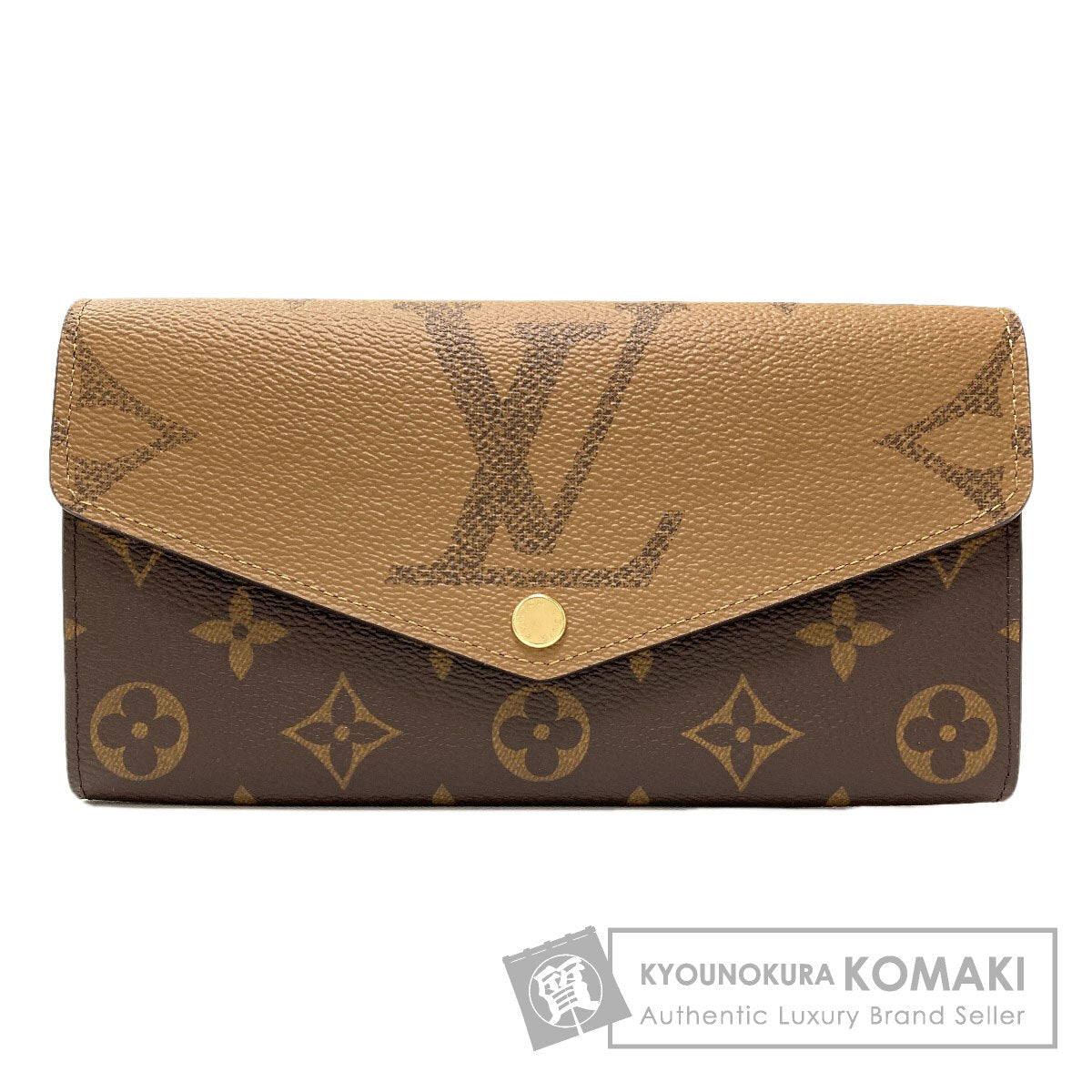 LOUIS VUITTON M80726 Portefeiulle Â· Sarah Long wallet (with coin pocket) Monogram Giant Ladies [Used]
